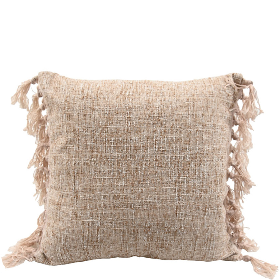 CUSHION COVER BOHO 45X45CM BEIGE