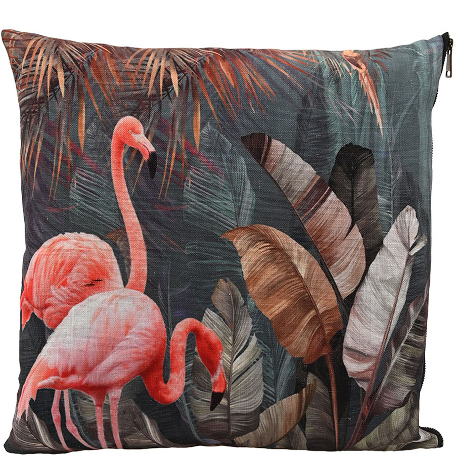 CUSHION COVER FLAMINGO 45X45CM
