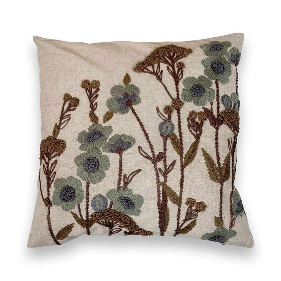 CUSHION COVER GERANIUM BLUE