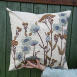 CUSHION COVER GERANIUM BLUE CUSHION COVER GERANIUM BLUE