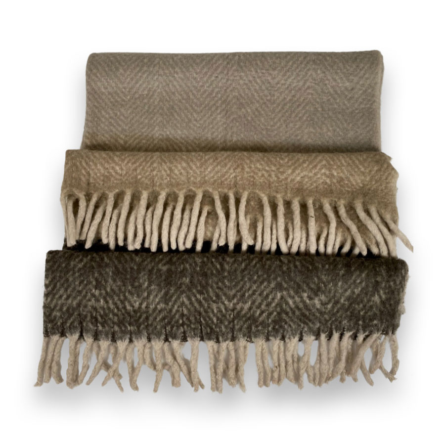 THROW HERRINGBONE OMBRE