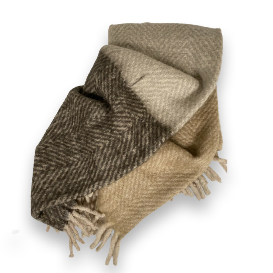 THROW HERRINGBONE OMBRE