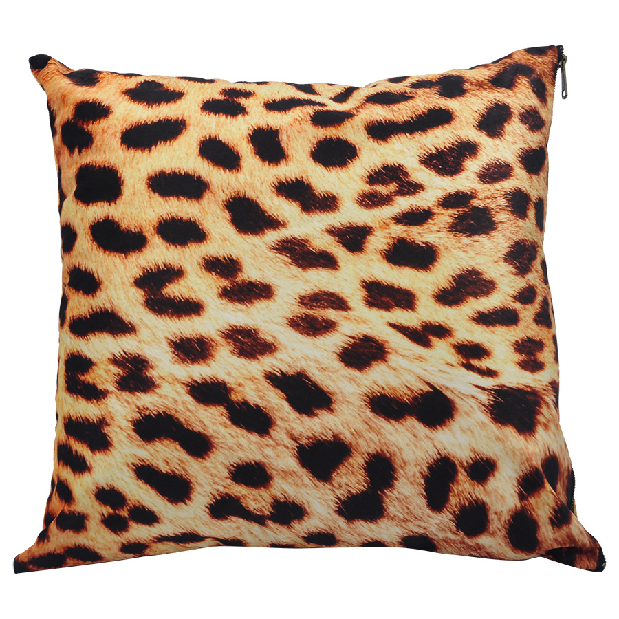 CUSHION COVER LEOPARD 45X45