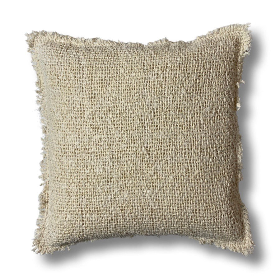 CUSHION COVER FRAYE SAND