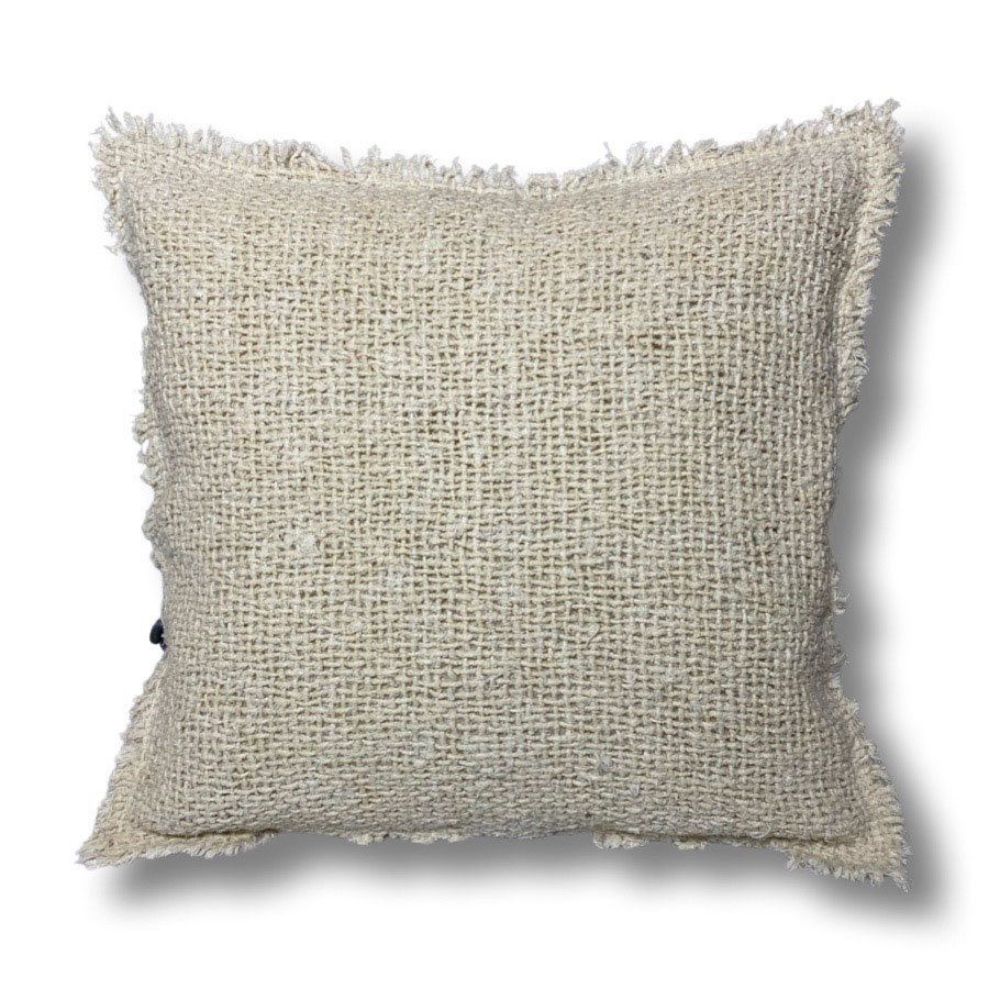 CUSHION COVER FRAYE NATURAL