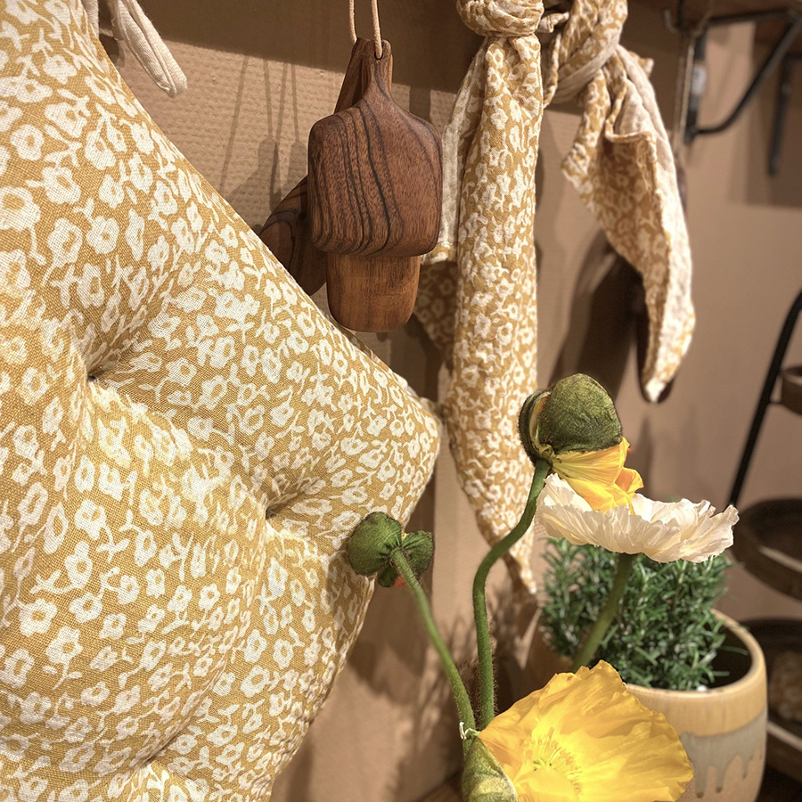 SEAT CUSHION MARGRET YELLOW