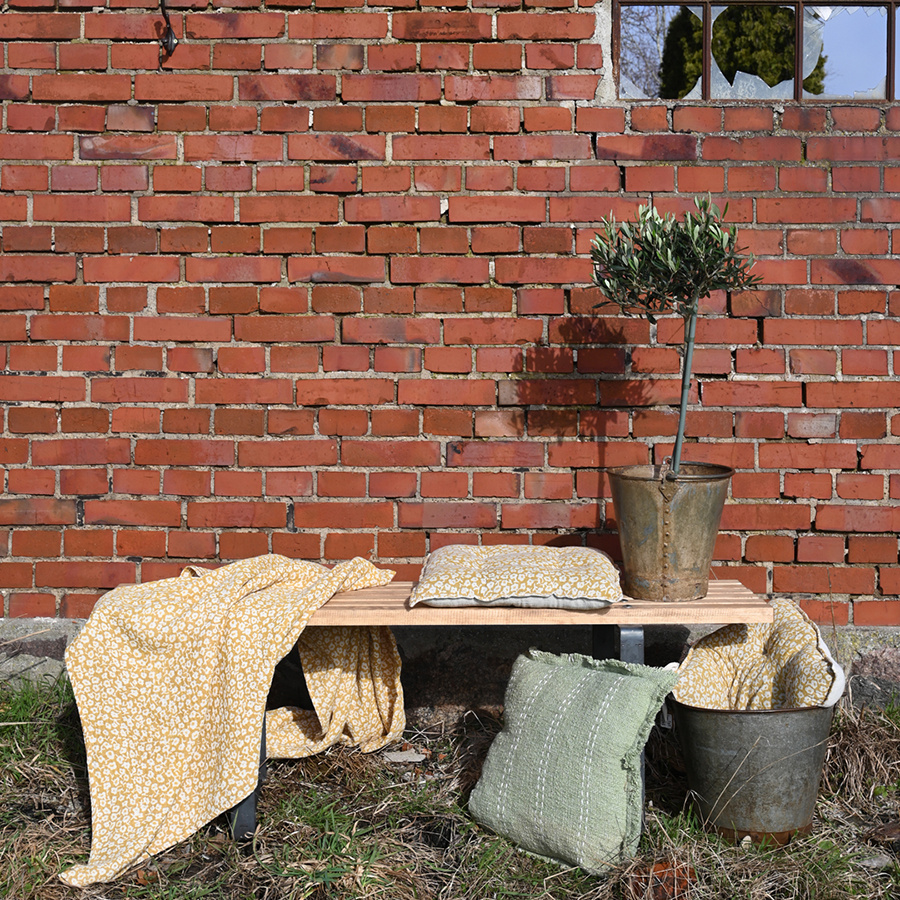 SEAT CUSHION MARGRET YELLOW