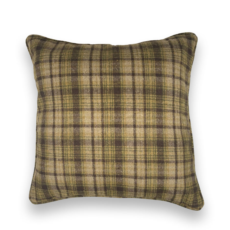 CUSHION COVER CHECKERS GREEN 45X45