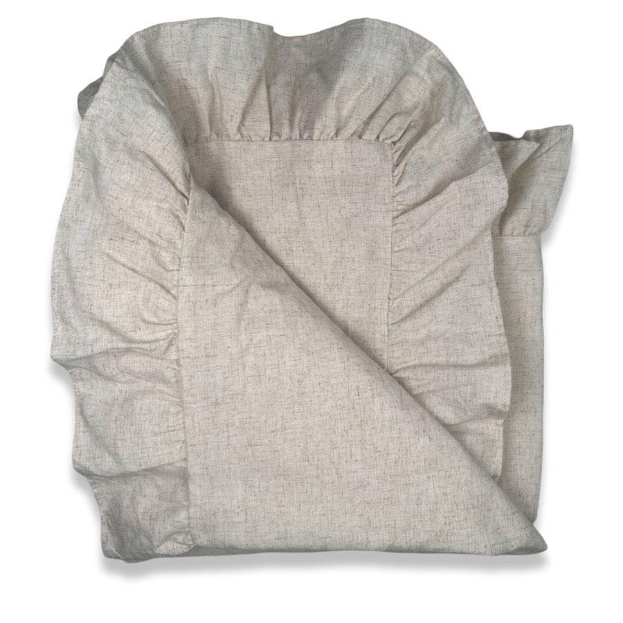TABLE CLOTH FLOUNCE NATURAL S