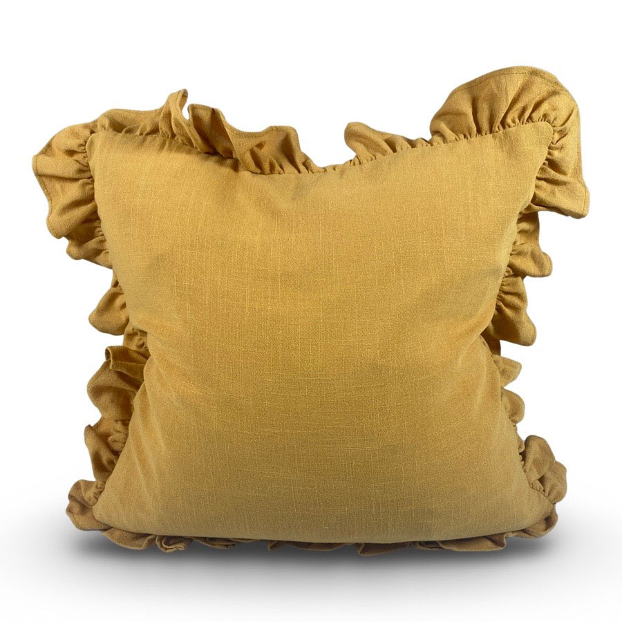 CUSHION COVER FLOUNCE OCRA