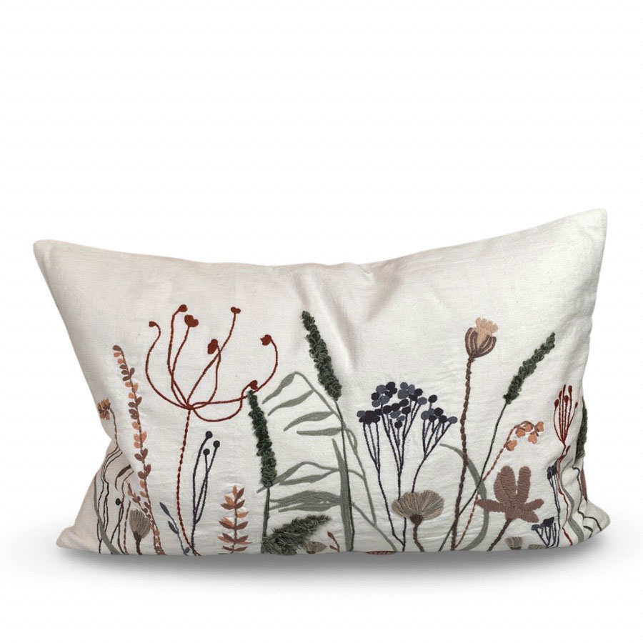 CUSHION COVER MEDUSA WHITE/PINK