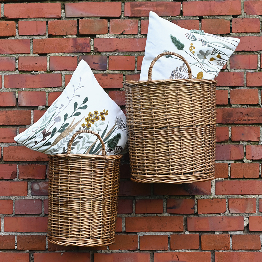 CUSHION COVER SPEAR WHITE/GREEN