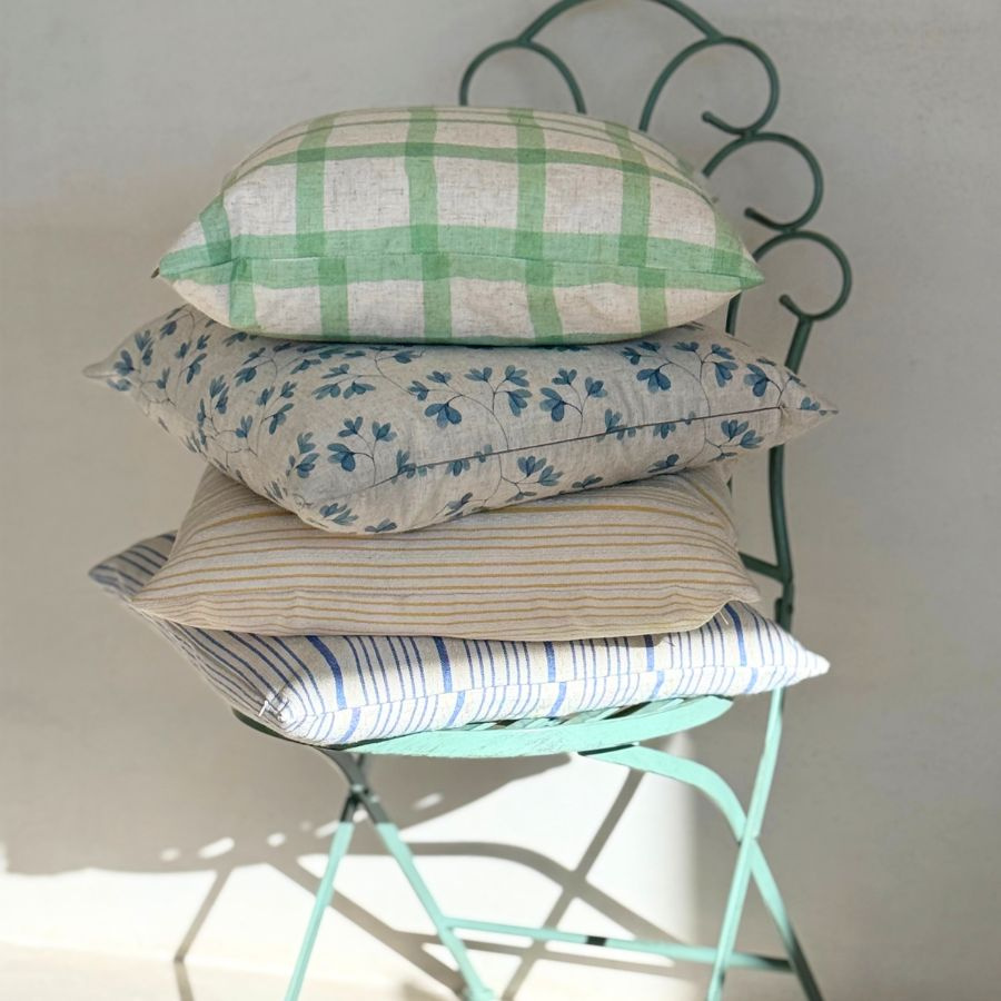 CUSHION COVER PATCH GREEN LONG