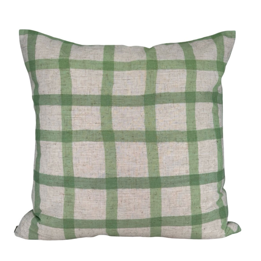 CUSHION COVER PATCH GREEN