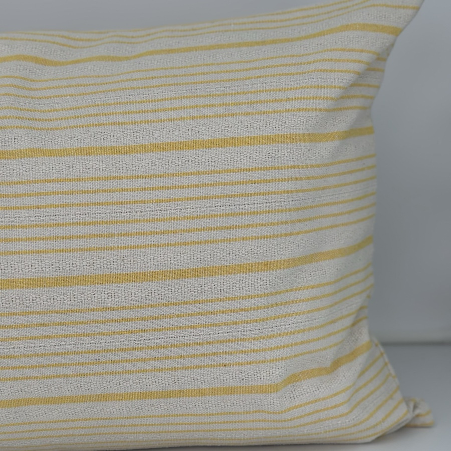 CUSHION COVER STRIA YELLOW LONG