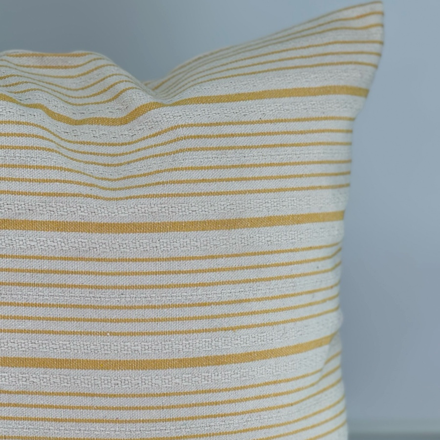 CUSHION COVER STRIA YELLOW