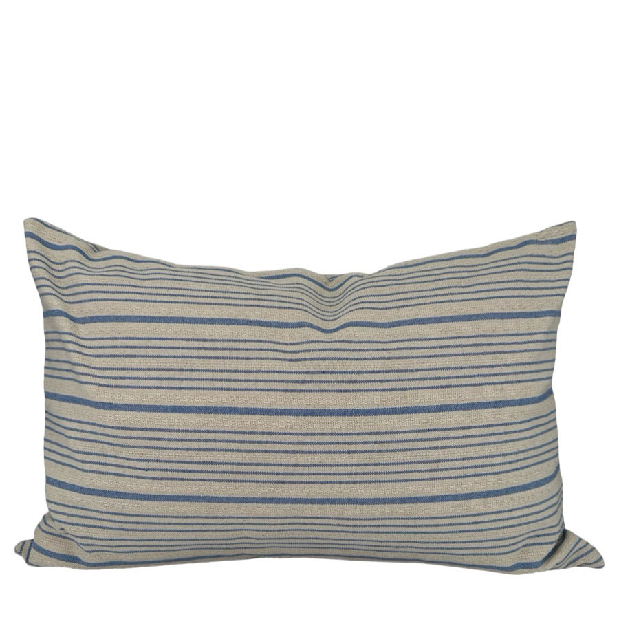 CUSHION COVER STRIA BLUE LONG