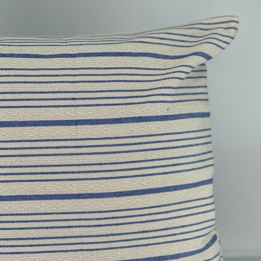 CUSHION COVER STRIA BLUE