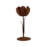 CANDLE HOLDER RUST TULIP S CANDLE HOLDER RUST TULIP S