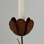 CANDLE HOLDER RUST TULIP S CANDLE HOLDER RUST TULIP S