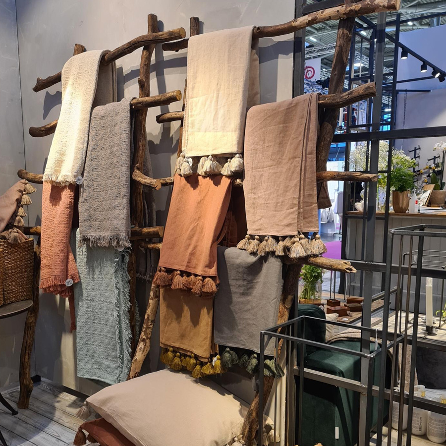 THROW LA MAISON ABRICOT