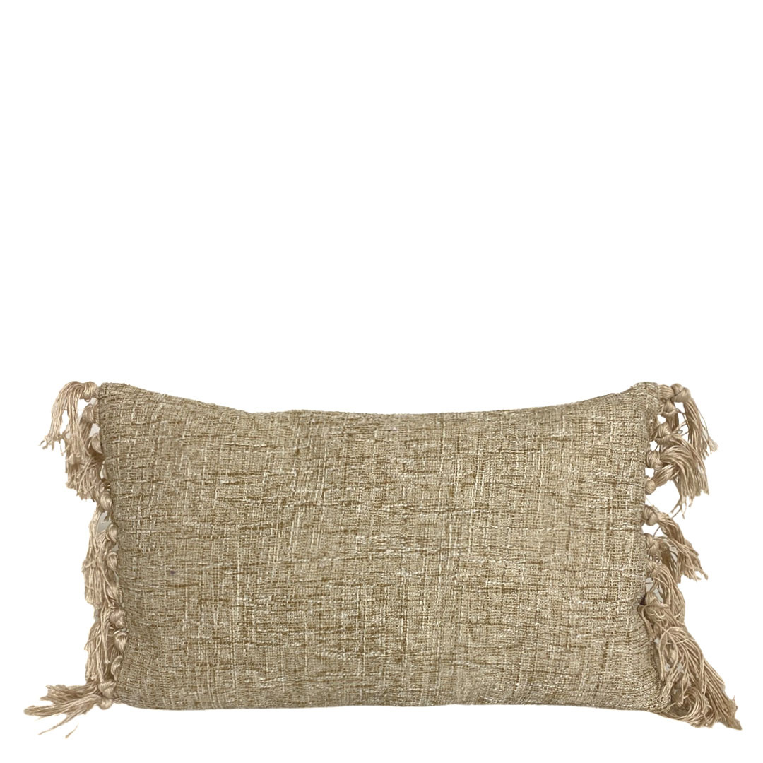 CUSHION COVER BOHO 30X50 BEIGE