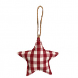 ORNAMENT SIDE STAR RED