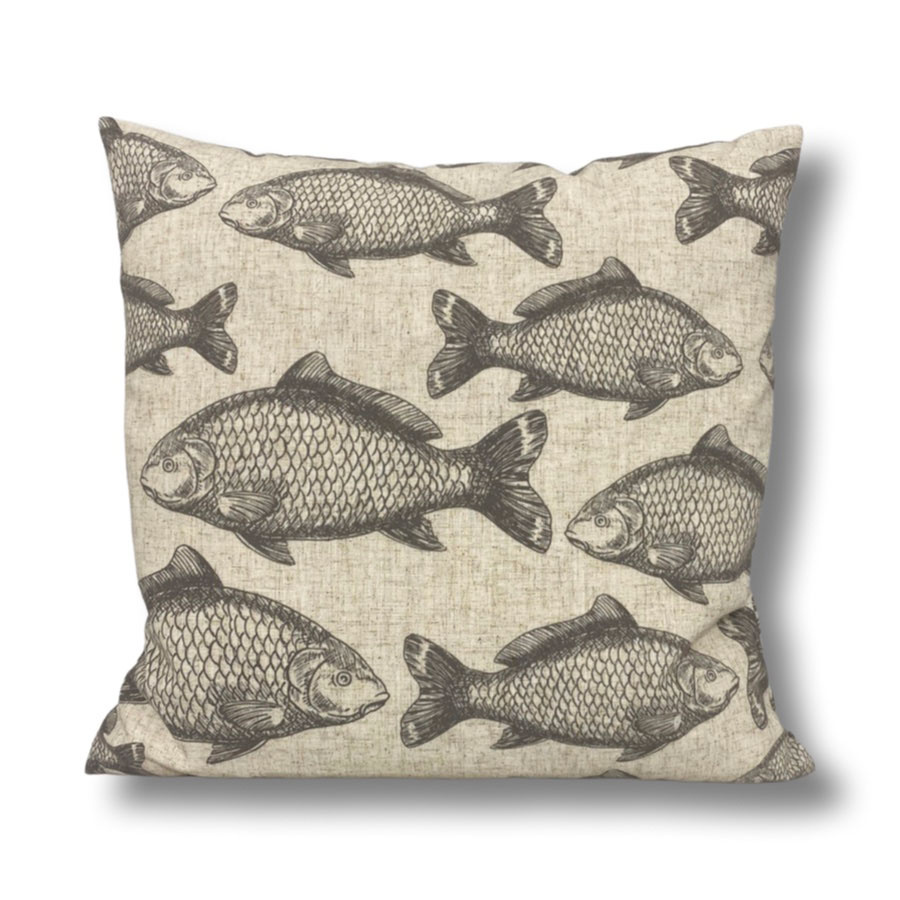 CUSHION COVER PIKE GREY