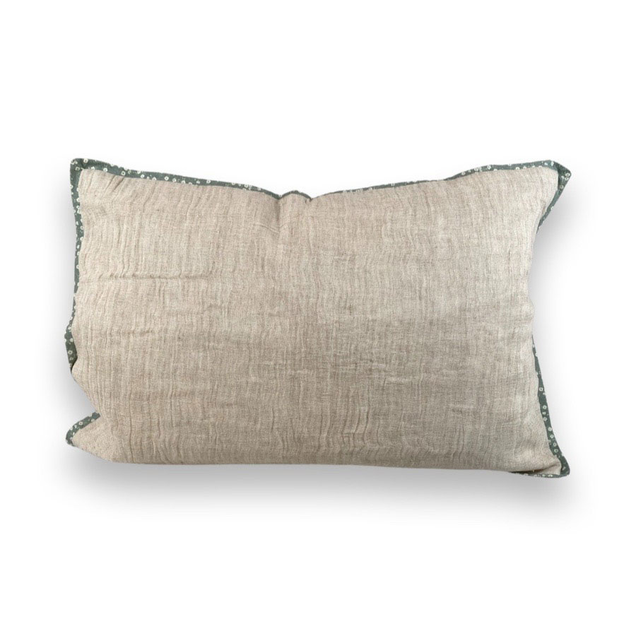 CUSHION COVER EDGE NATURAL