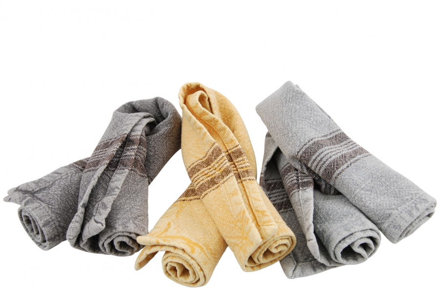 NAPKIN EYA 45X45CM YELLOW