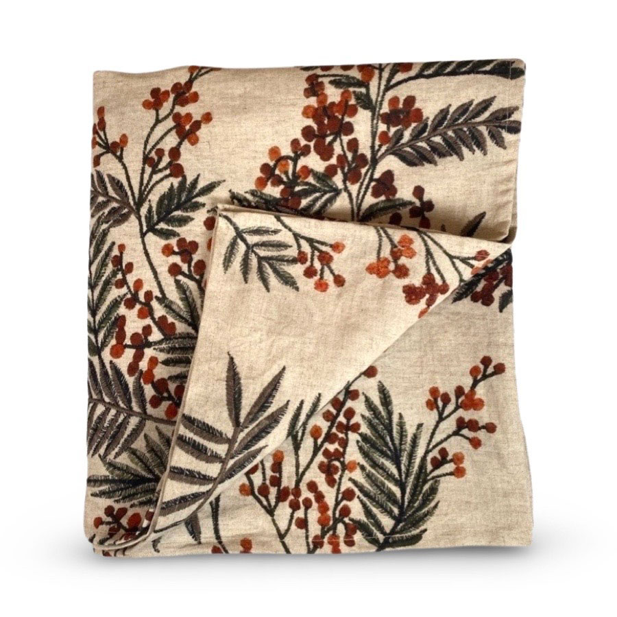 TABLE CLOTH TAXUS RED