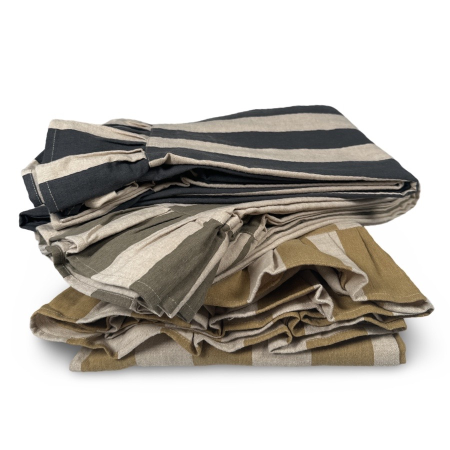 TABLE CLOTH FLOUNCE OLIVE