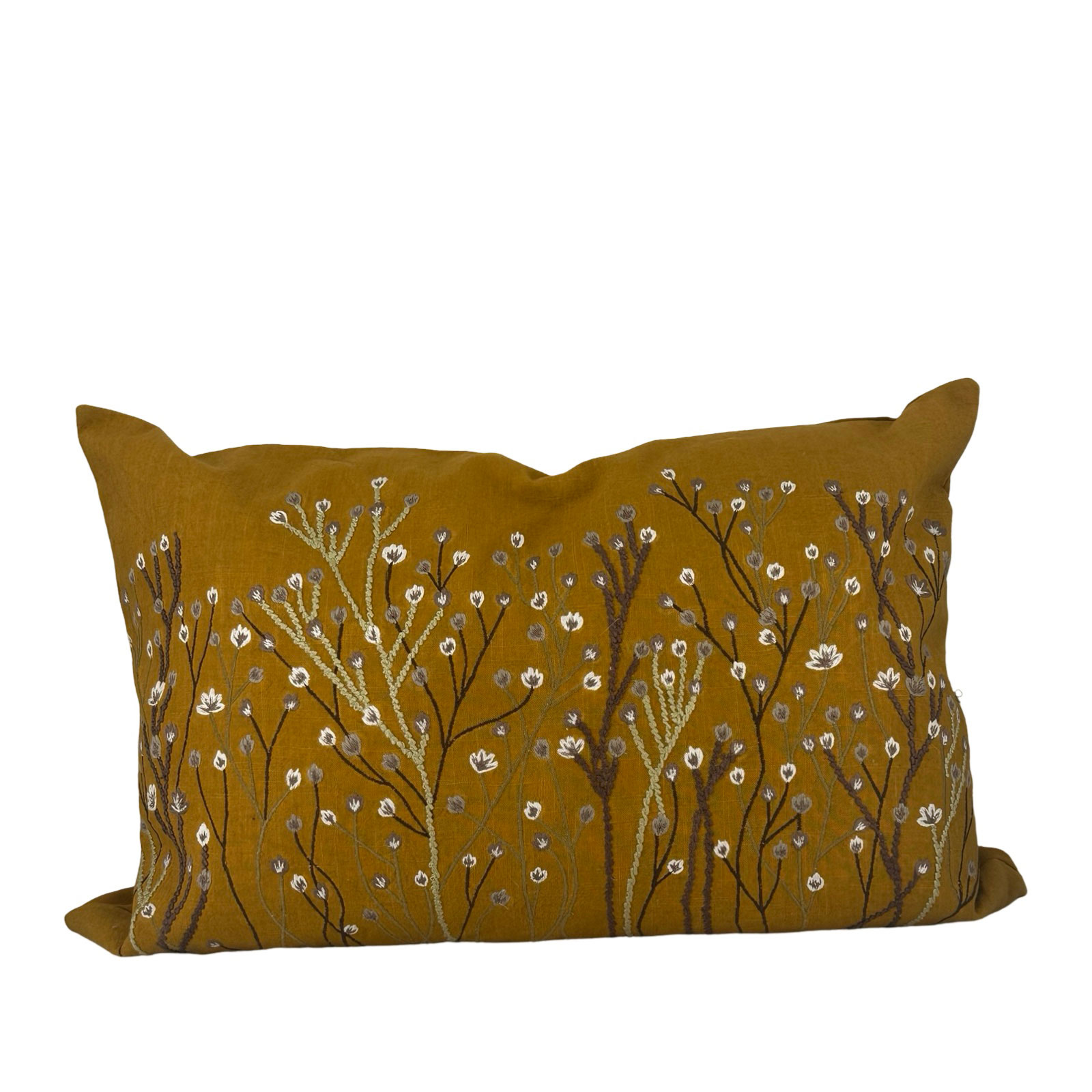 CUSHION COVER PANICULATA OCRA L