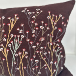 CUSHION COVER PANICULATA BURGUNDY L CUSHION COVER PANICULATA BURGUNDY L