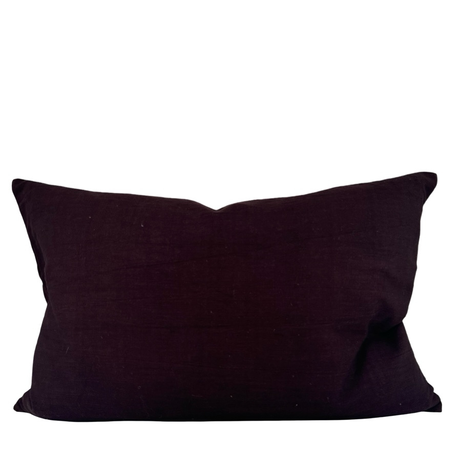 CUSHION COVER PANICULATA BURGUNDY L