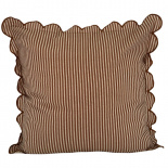 CUSHION COVER EDGE STRIPE RUST CUSHION COVER EDGE STRIPE RUST