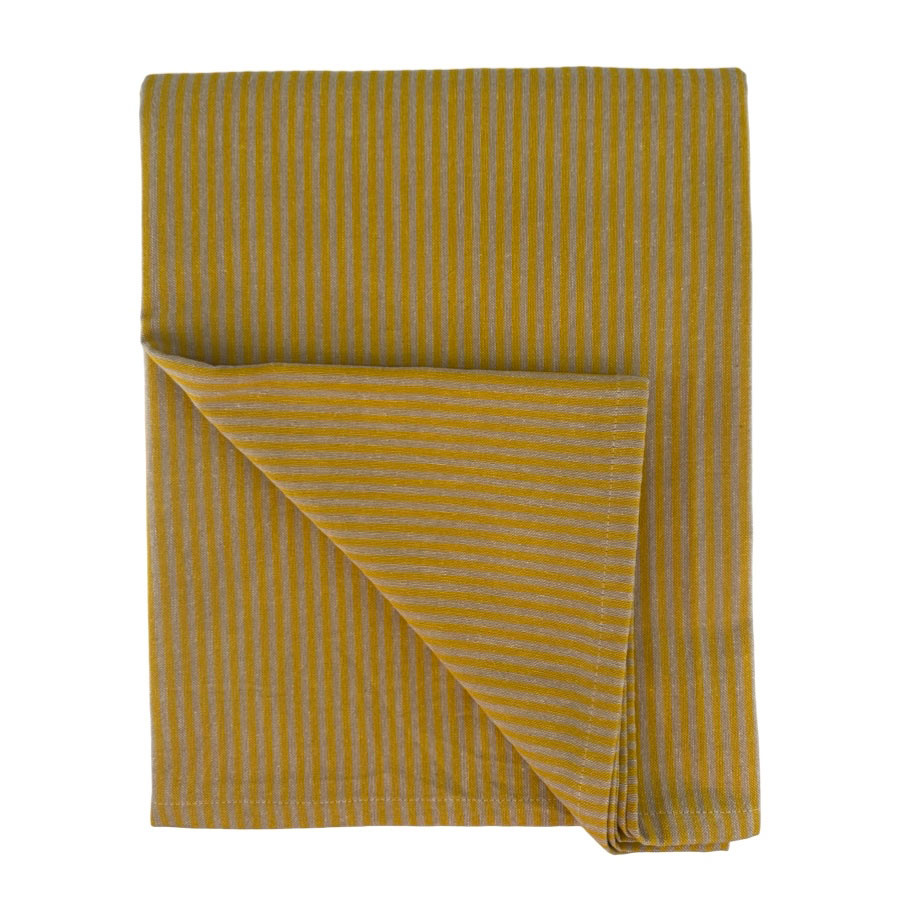 TABLE CLOTH STRIPE YELLOW