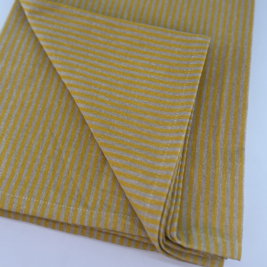 TABLE CLOTH STRIPE YELLOW