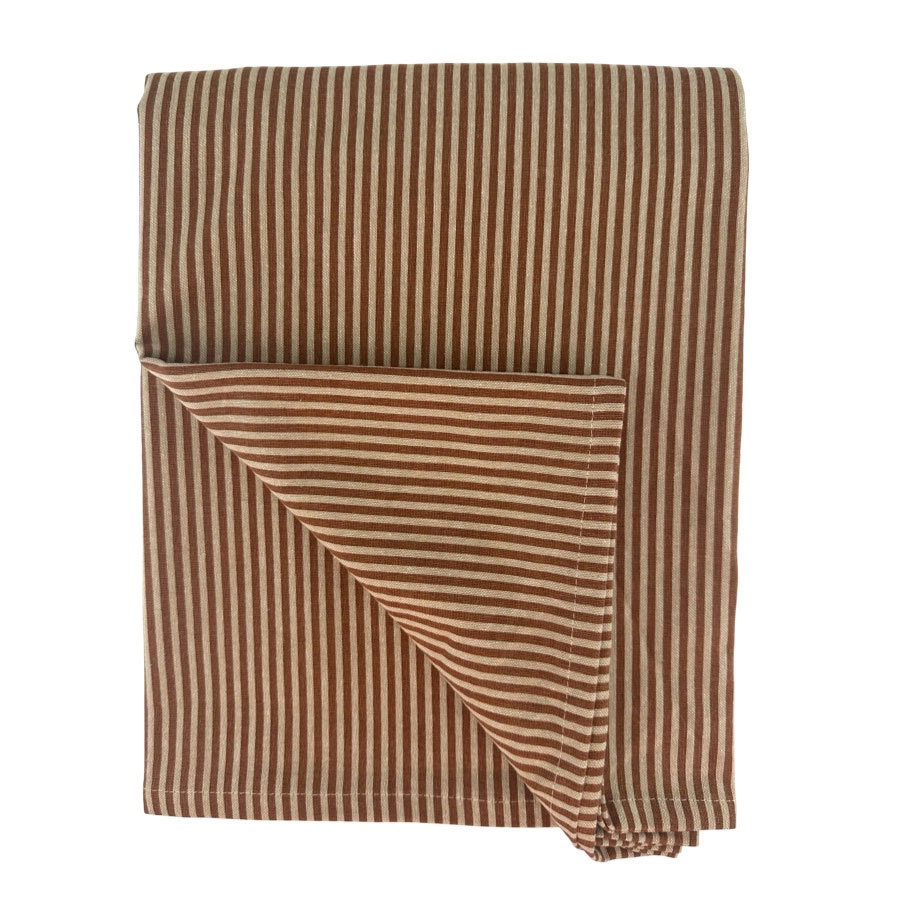 TABLE CLOTH STRIPE RUST