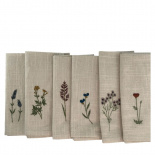 NAPKIN OUTLINE FLORAL 6ass NAPKIN OUTLINE FLORAL 6ass