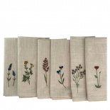 NAPKIN OUTLINE FLORAL 6ass NAPKIN OUTLINE FLORAL 6ass