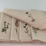 NAPKIN OUTLINE FLORAL 6ass NAPKIN OUTLINE FLORAL 6ass