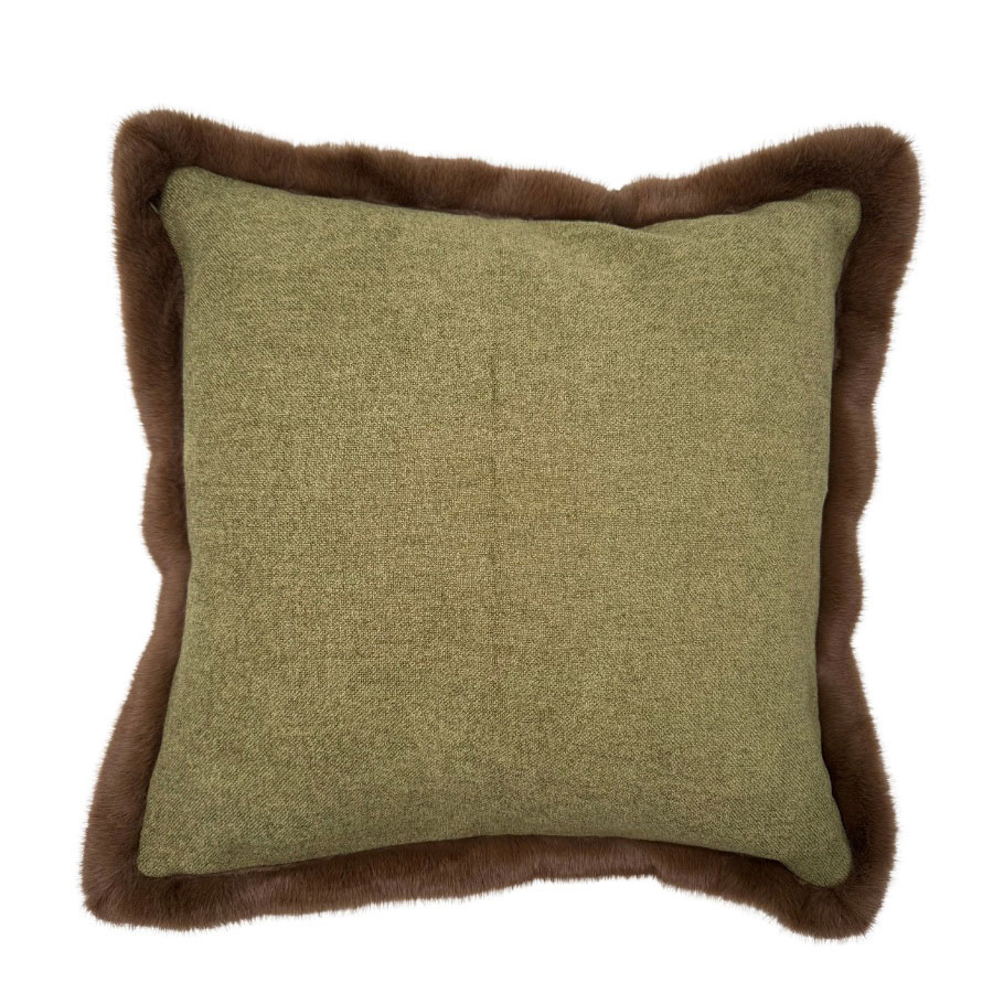 CUSHION COVER BRUNO GREEN