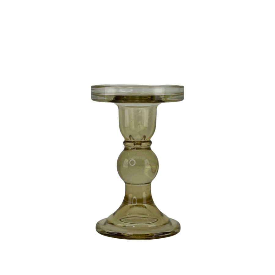 PILLAR CANDLE HOLDER GLOBE SAND L
