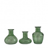 MINI VASE TREVA GREEN 3ass MINI VASE TREVA GREEN 3ass