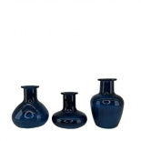 MINI VASE TREVA DARK BLUE 3ass MINI VASE TREVA DARK BLUE 3ass