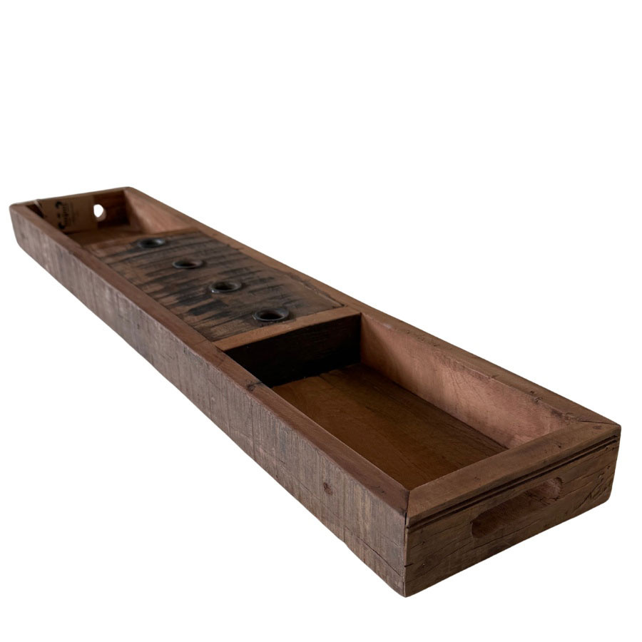 ReUSED CANDLE TRAY LONG