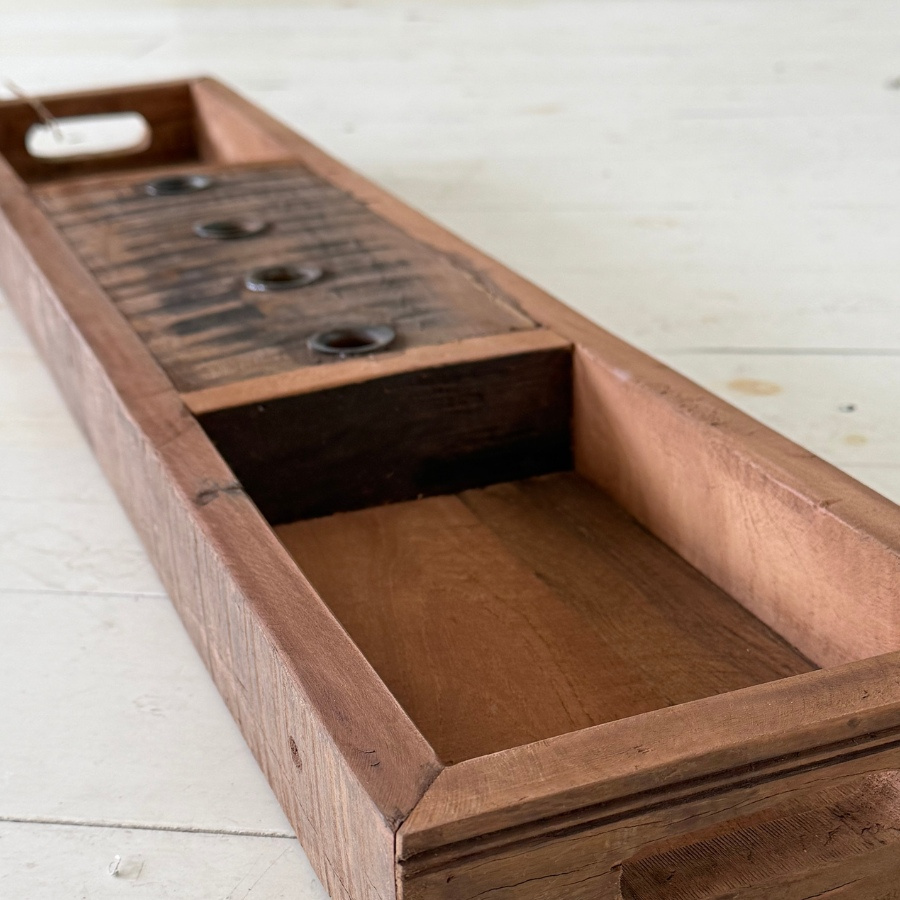 ReUSED CANDLE TRAY LONG