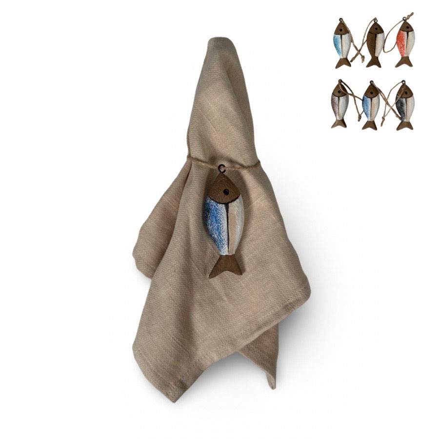 NAPKIN RINGS FISH ass.