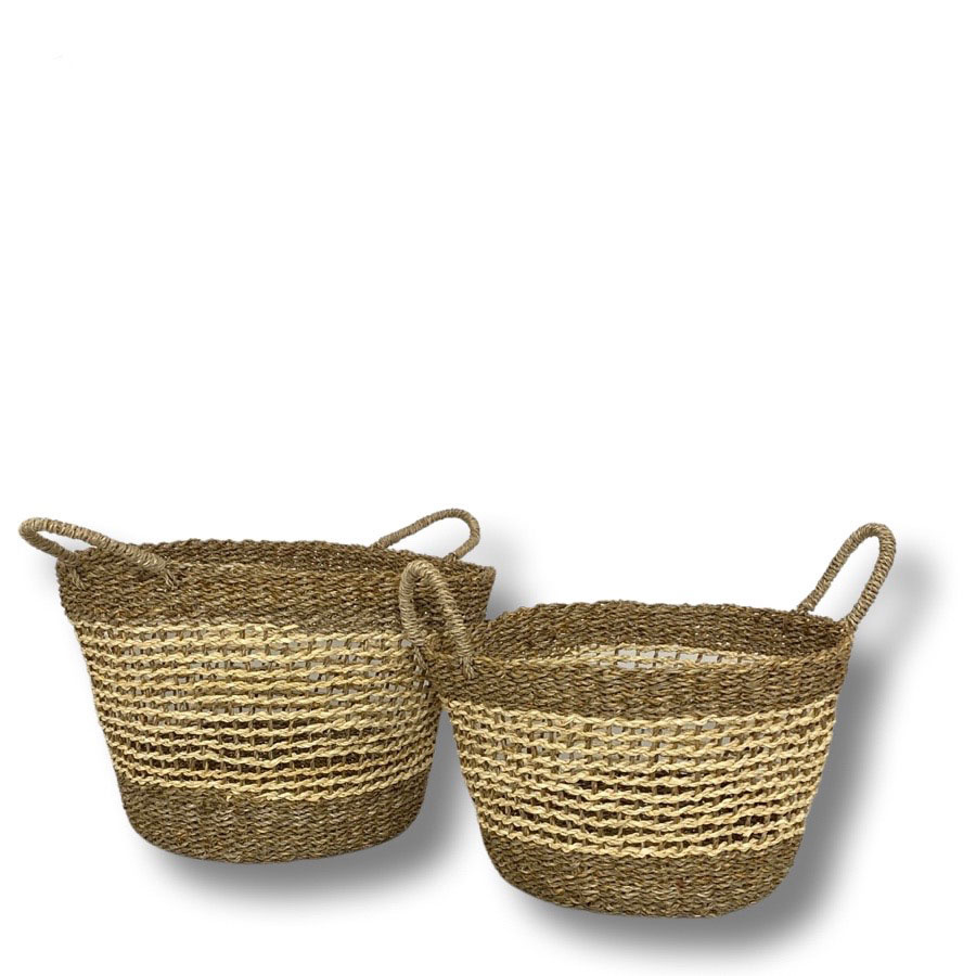 BASKET w HANDLES CASSIE 2ass